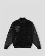 Geedup 13YR PFK Varsity Jacket Black Black
