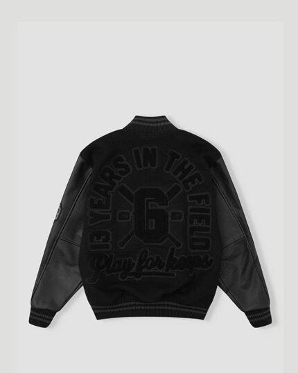 Geedup 13YR PFK Varsity Jacket Black Black