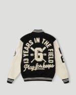 Geedup 13YR PFK Varsity Jacket Black Cream