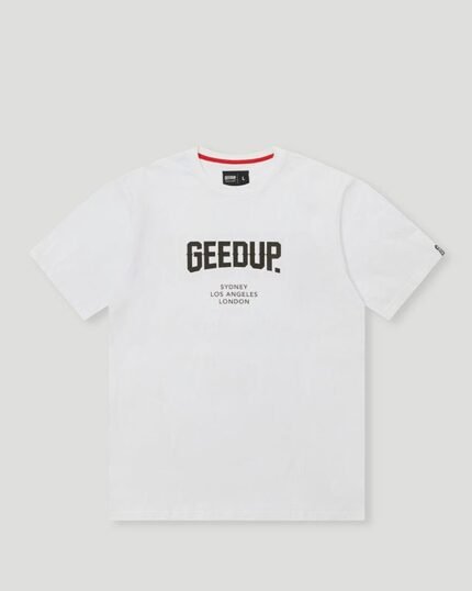 Geedup City T Shirt White Black