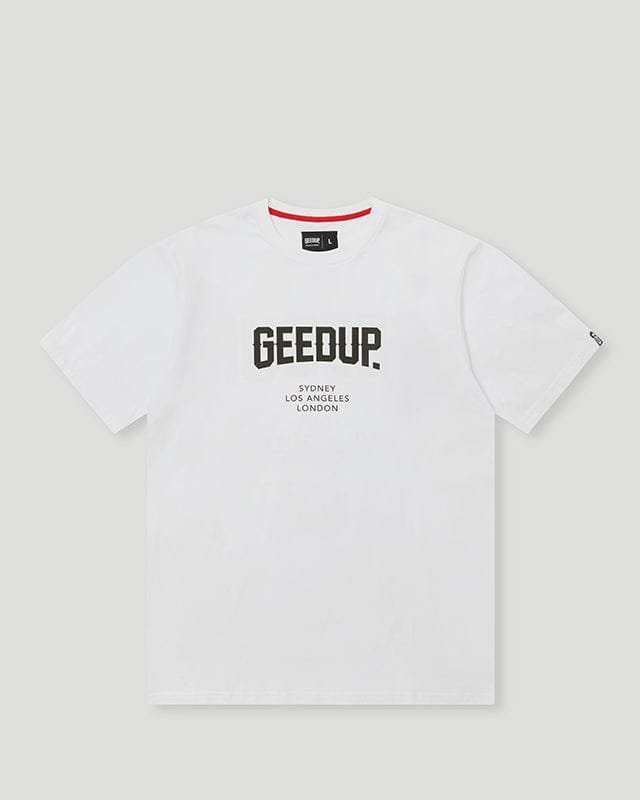 Geedup City T Shirt White Black Geedup City T Shirt White Black