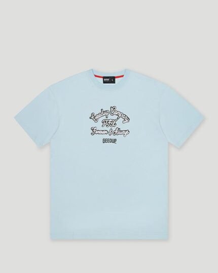 Geedup Company T Shirt Light Blue.