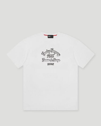 Geedup Company T Shirt White.Navy