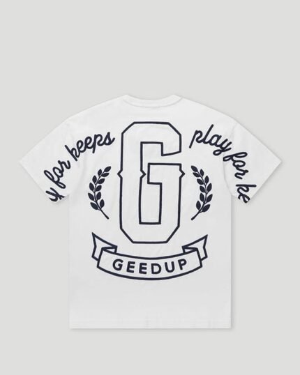 Geedup G PFK T Shirt White Navy