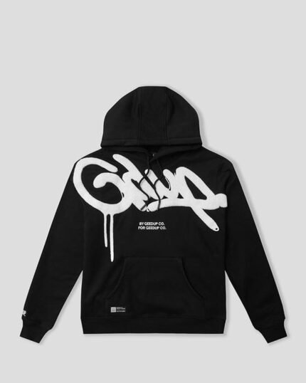 Geedup Handstyle Hoodie Black White