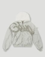 Geedup Handstyle Team Logo Bomber Grey White
