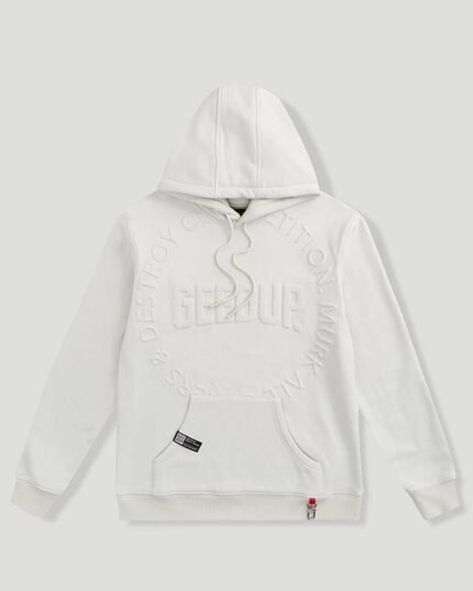 Geedup OS Emblem Emboss Hoodie Ice Grey