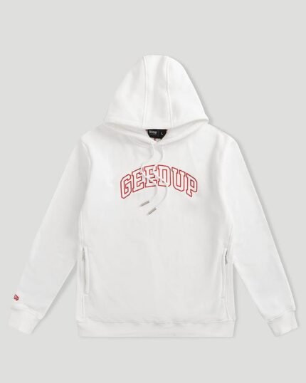 Geedup Proud Team Logo Hoodie White