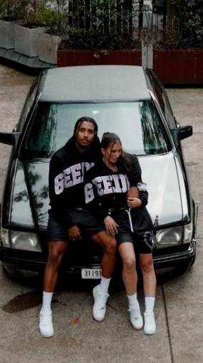 Geedup Black tracksuit men