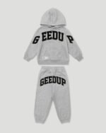 Geedup Team Logo Kids Tracksuit Grey